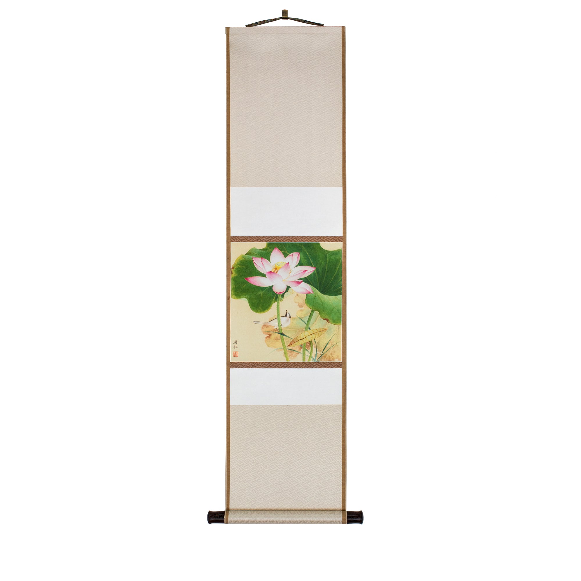 Lotus and Bird - Hanging Scroll