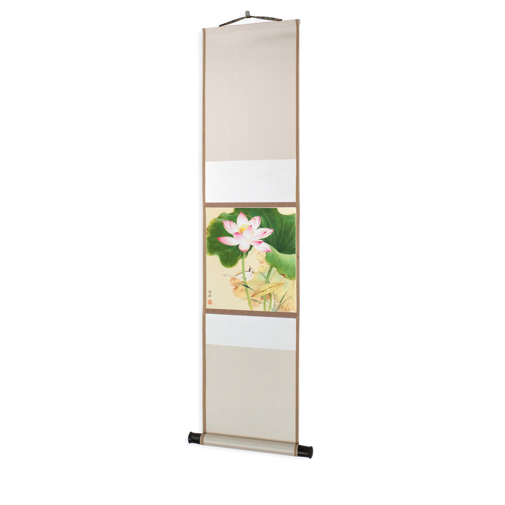 Lotus and Bird - Hanging Scroll
