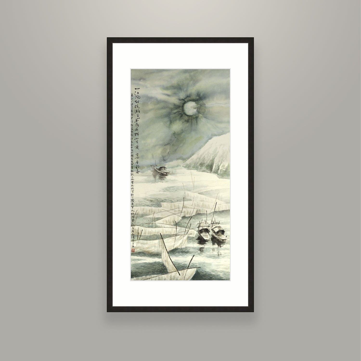 Boats and Tides in the Moonlight 1