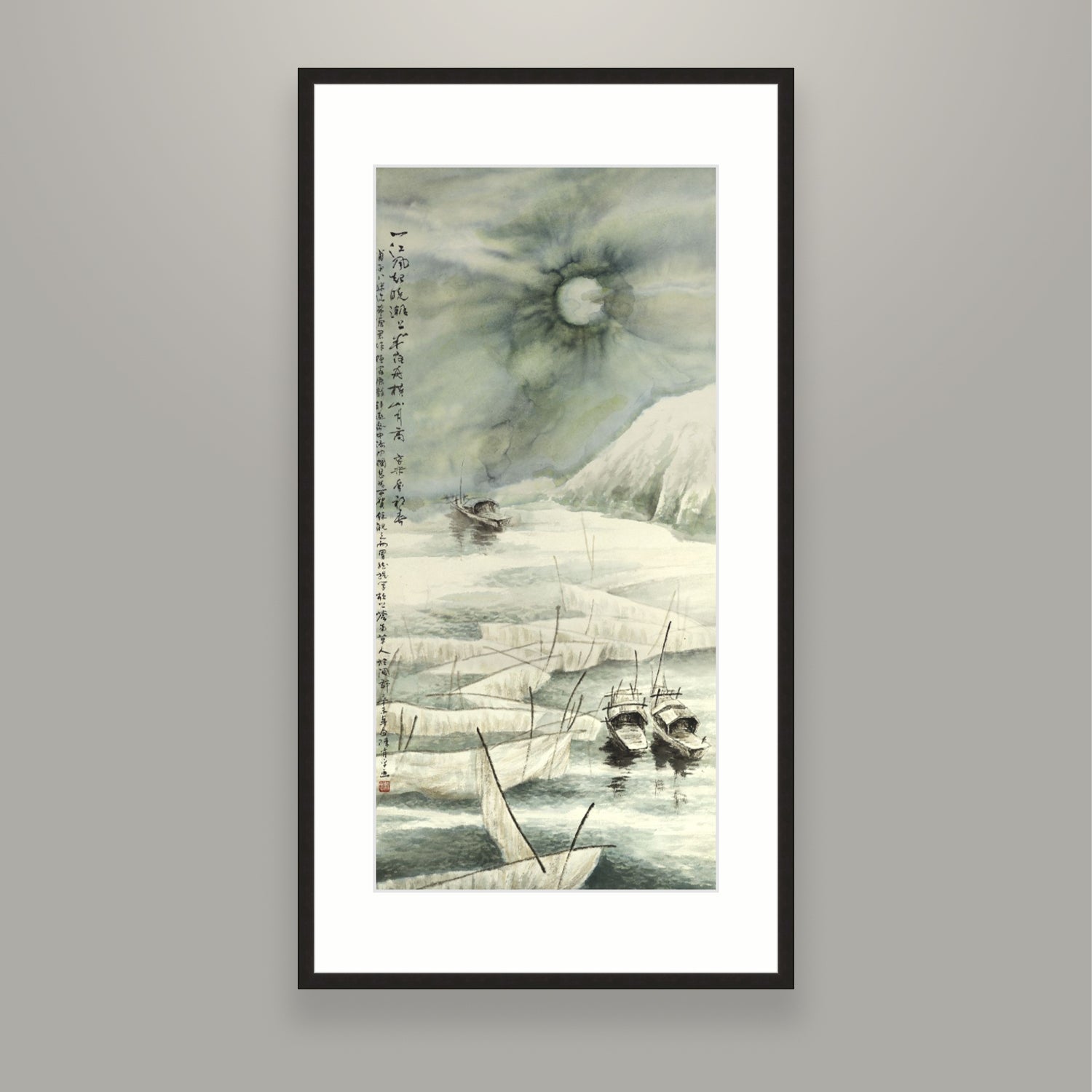 Boats and Tides in the Moonlight 1