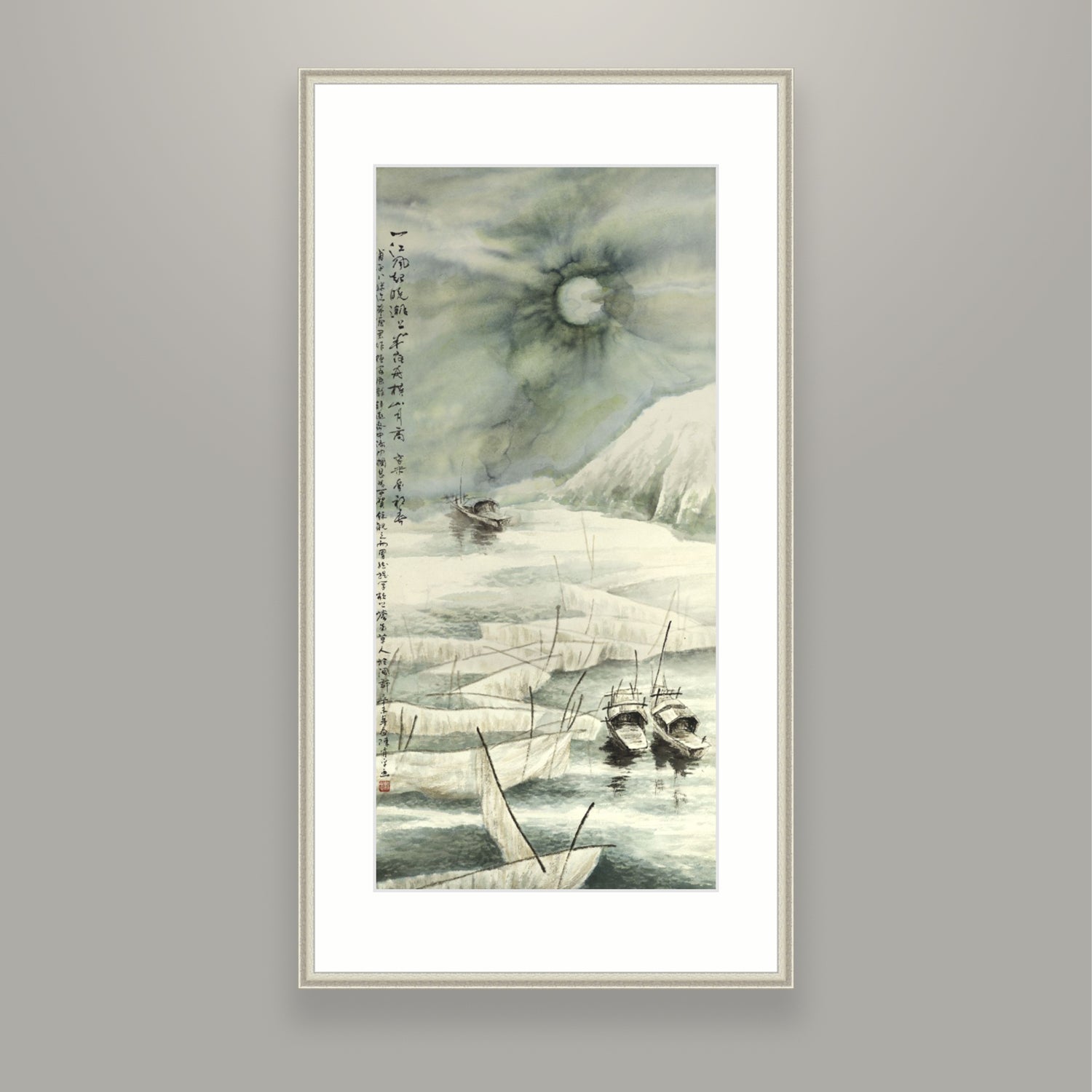 Boats and Tides in the Moonlight 1