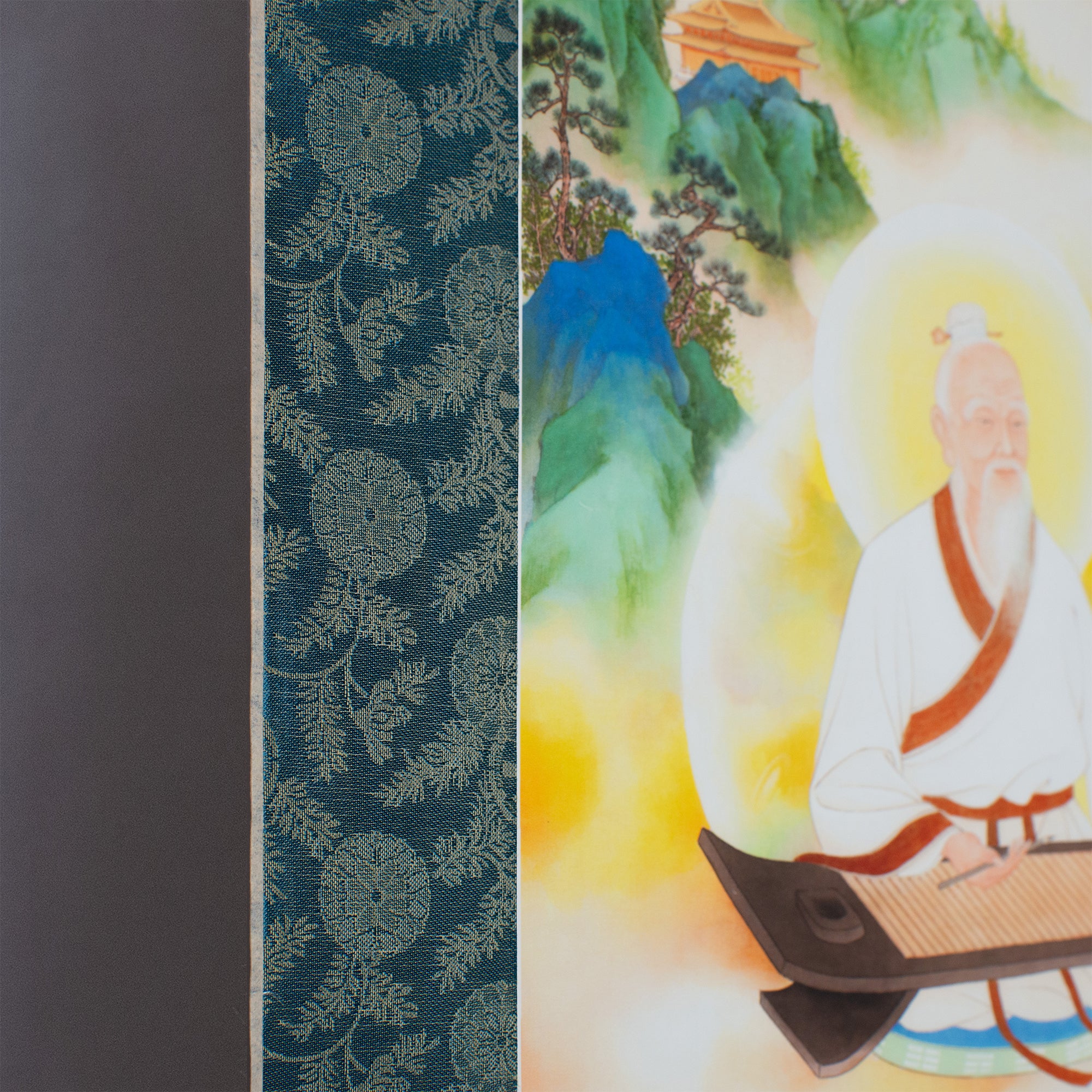 Laozi Writing Dao De Jing- Hanging Scroll
