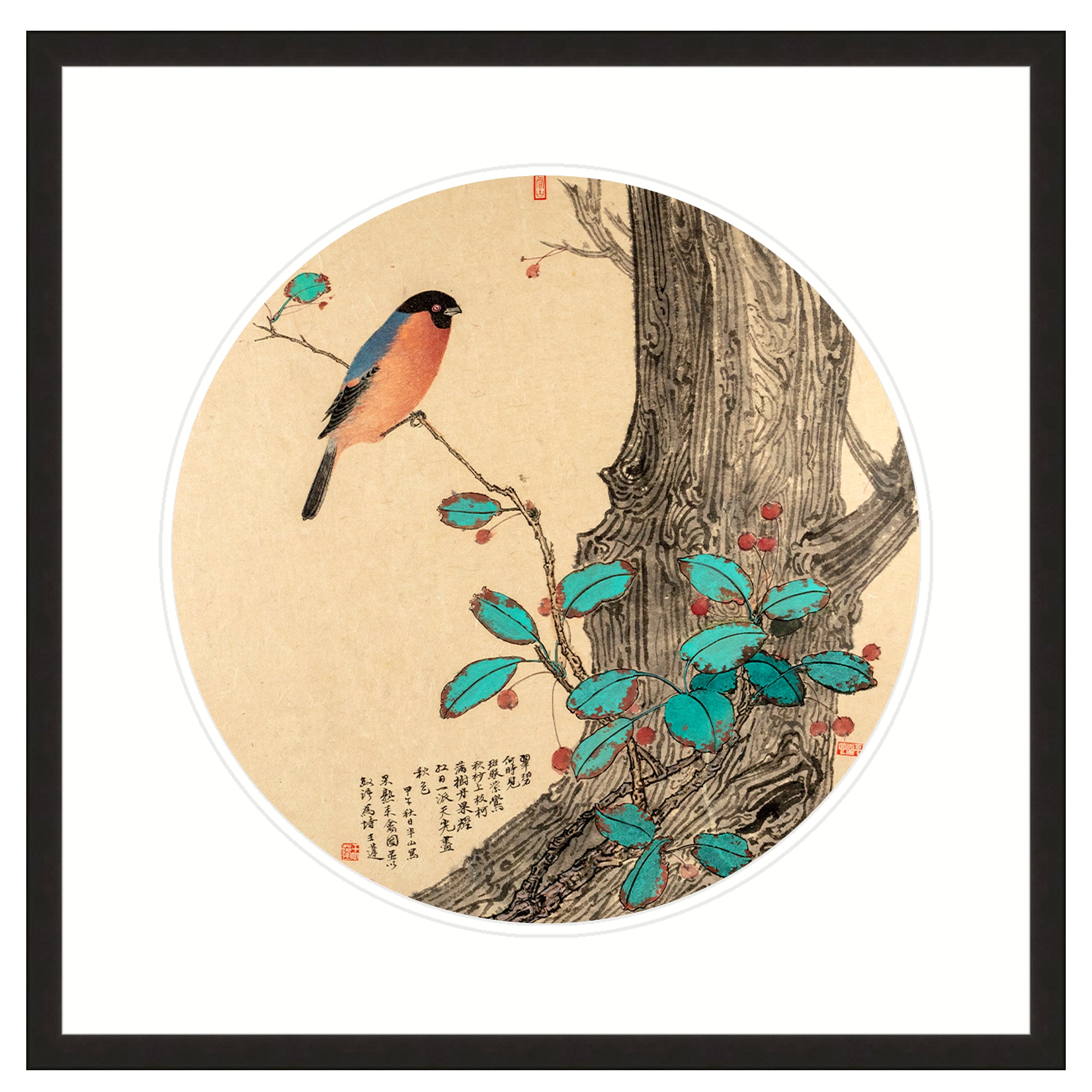 Bird Attracted by Ripening Fruit