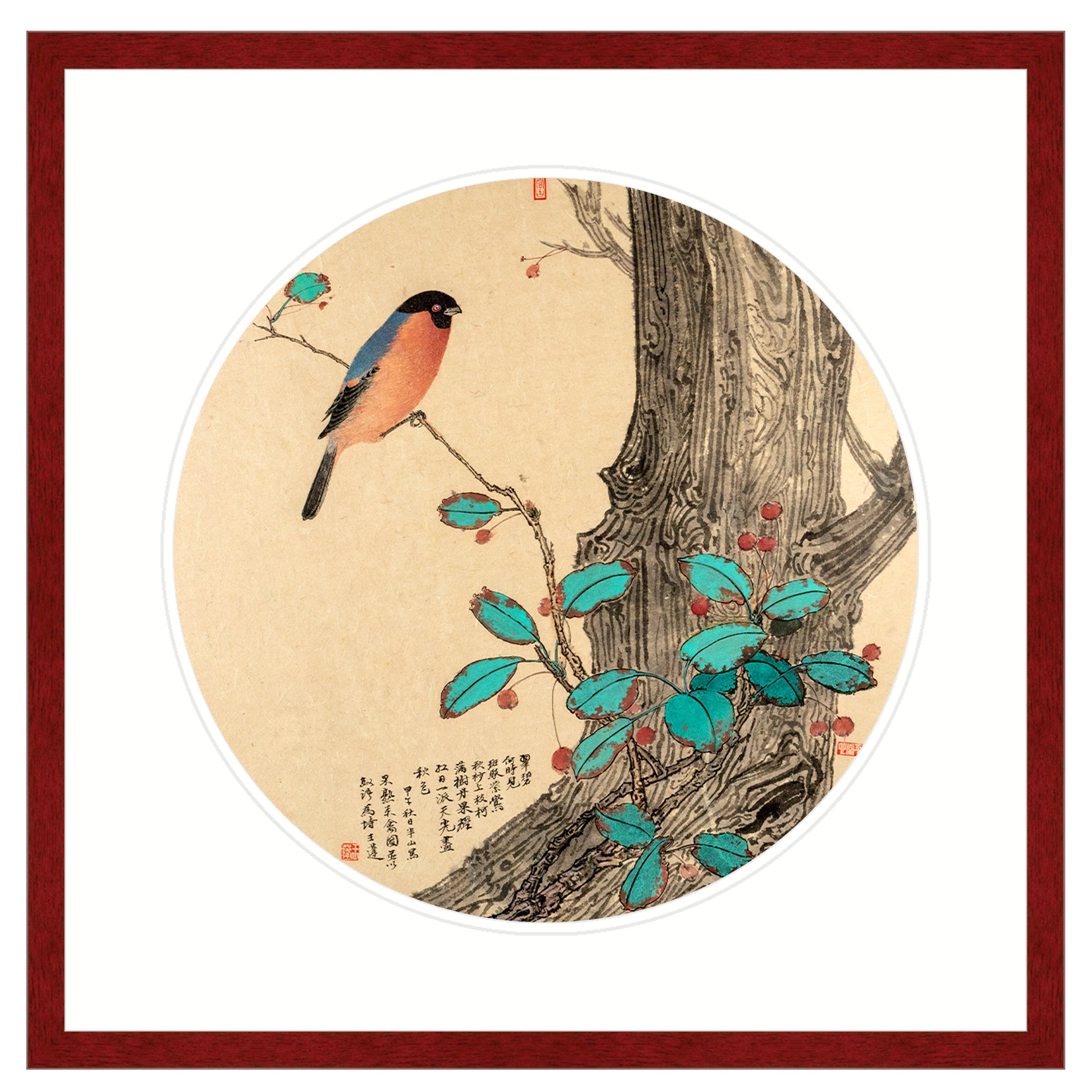 Bird Attracted by Ripening Fruit