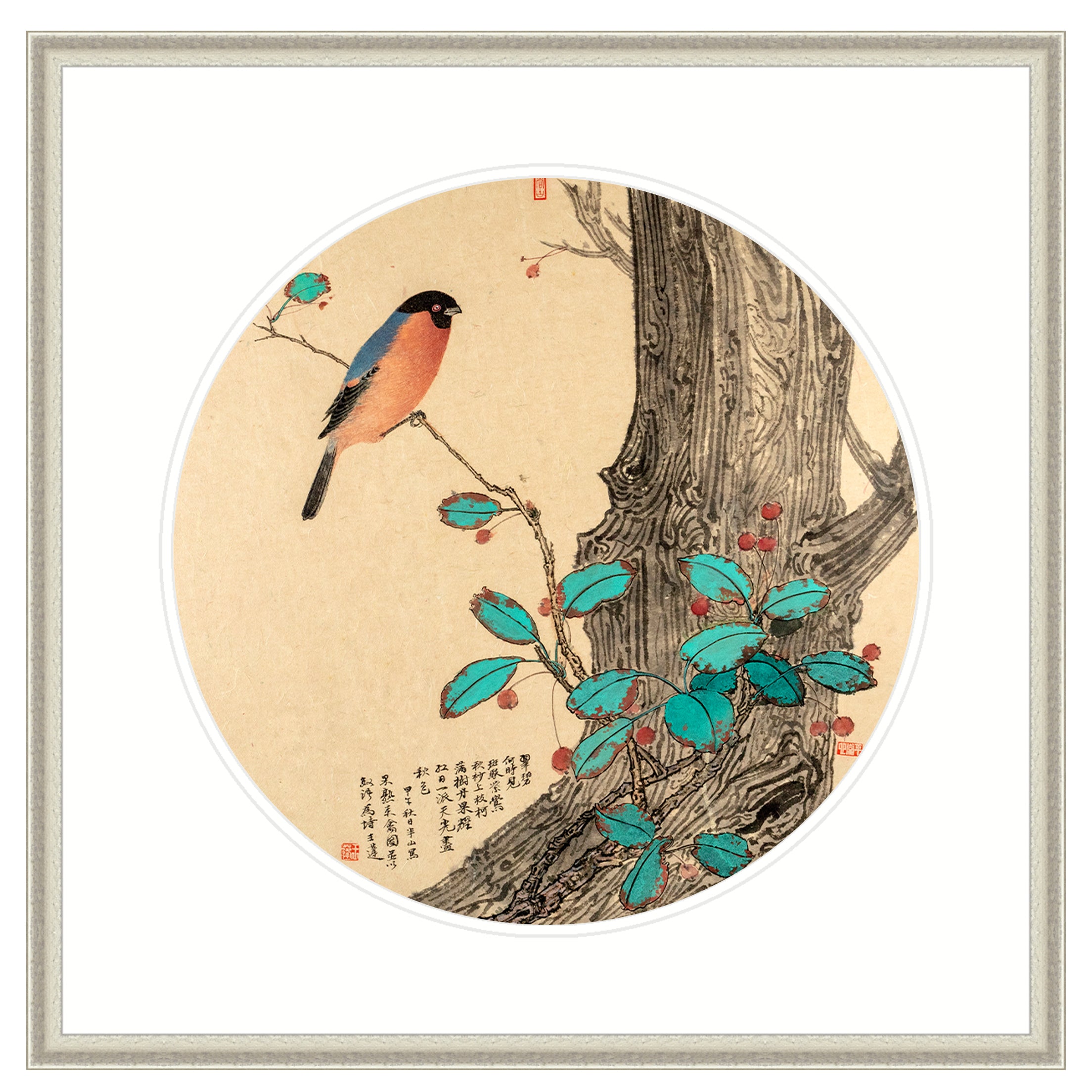 Bird Attracted by Ripening Fruit