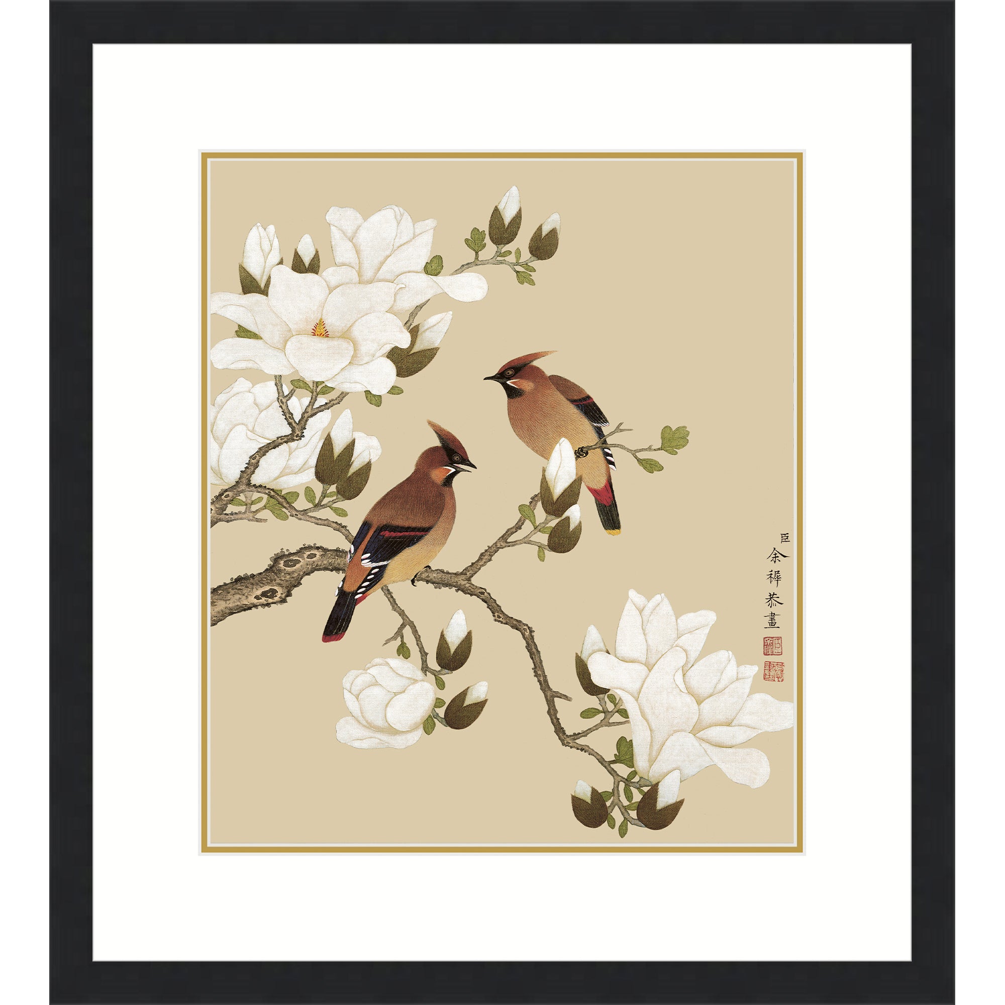 Magnolia and Rosefinches