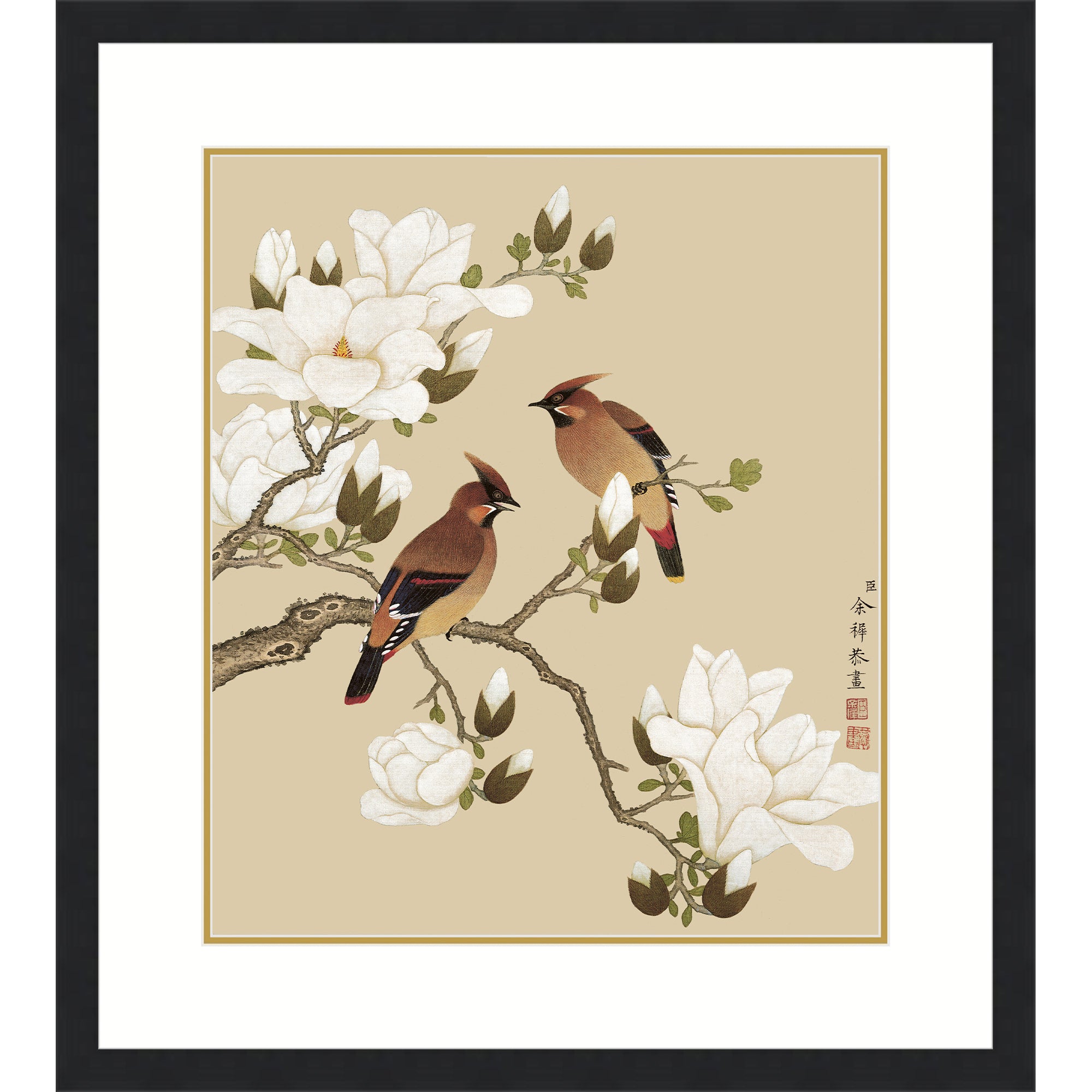 Magnolia and Rosefinches