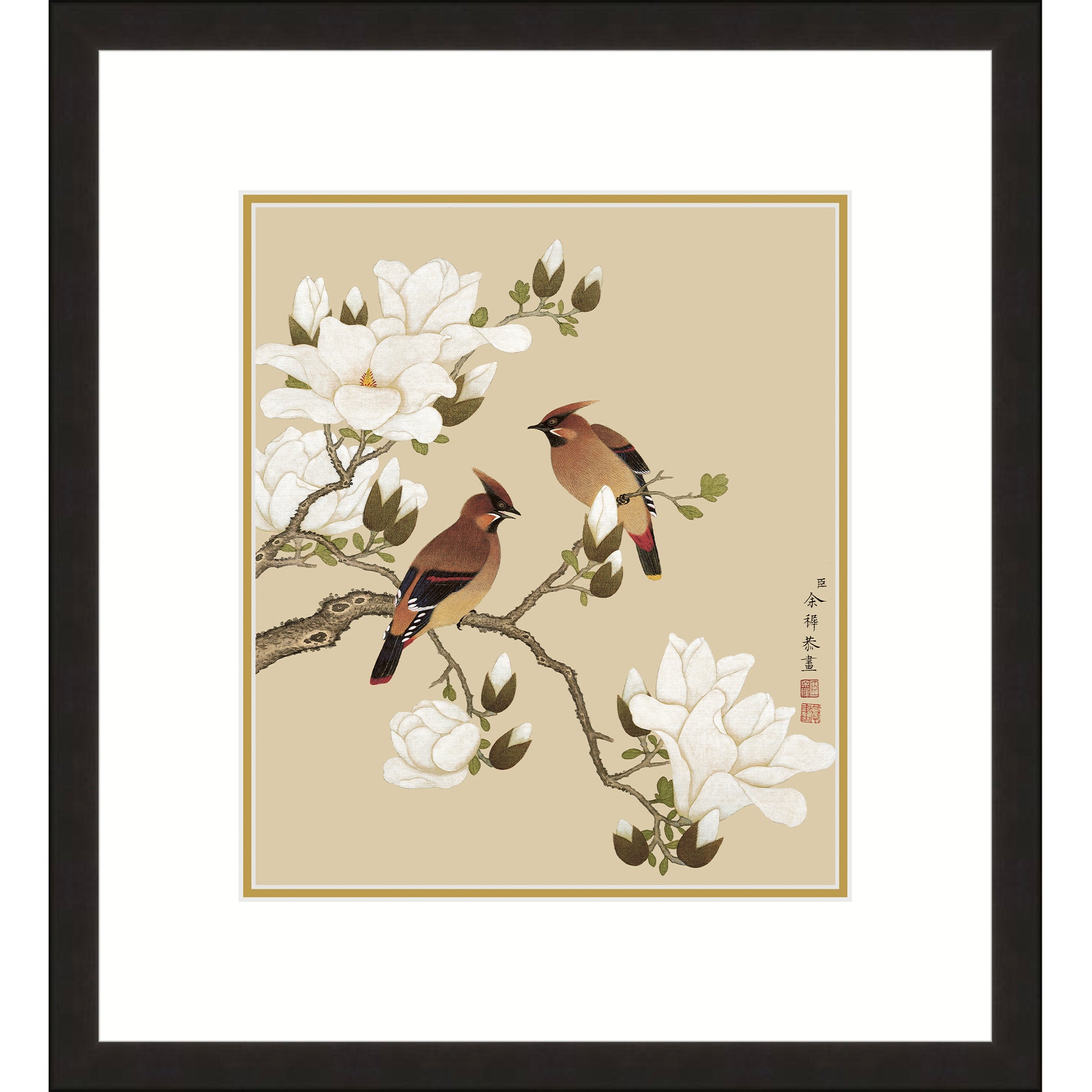 Magnolia and Rosefinches