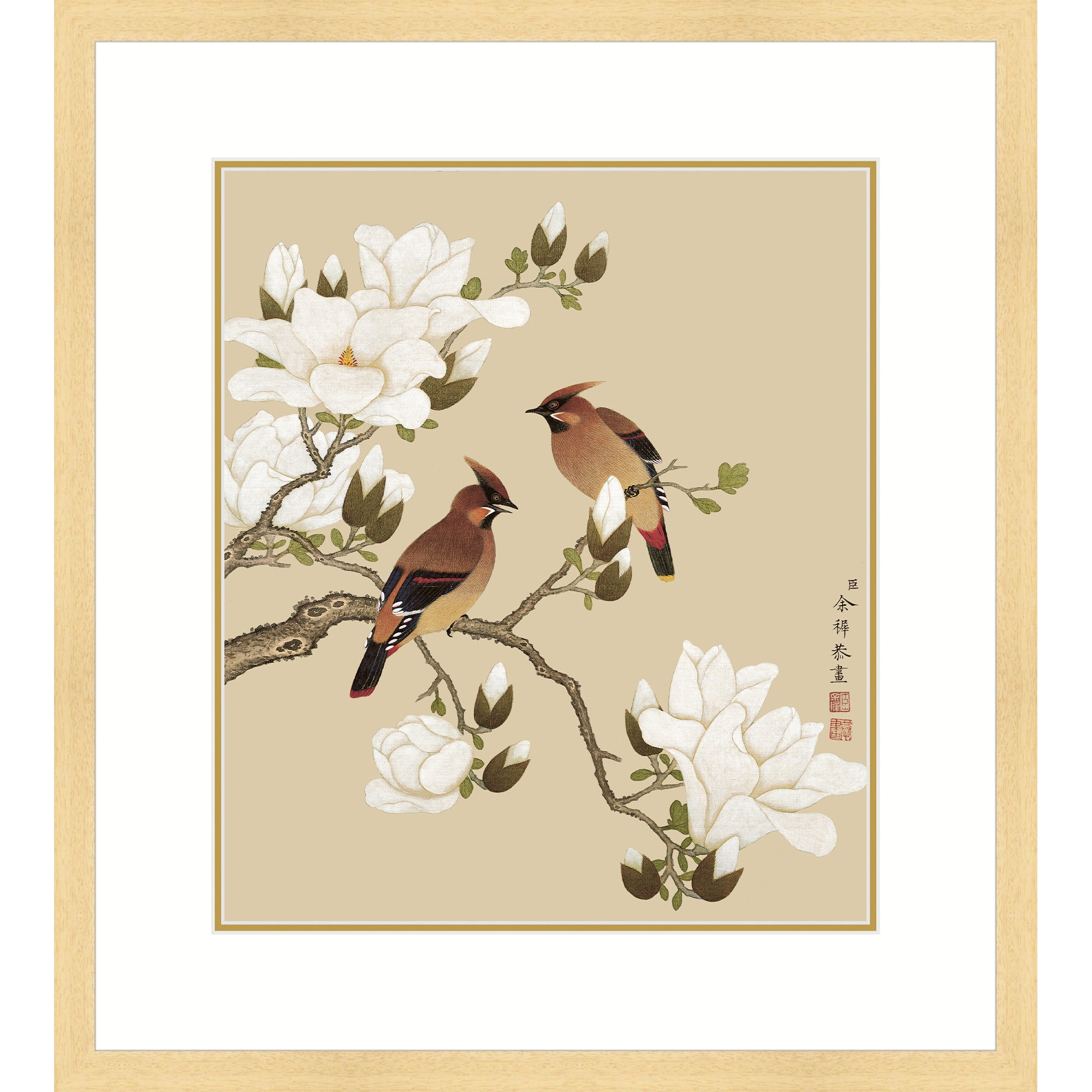 Magnolia and Rosefinches