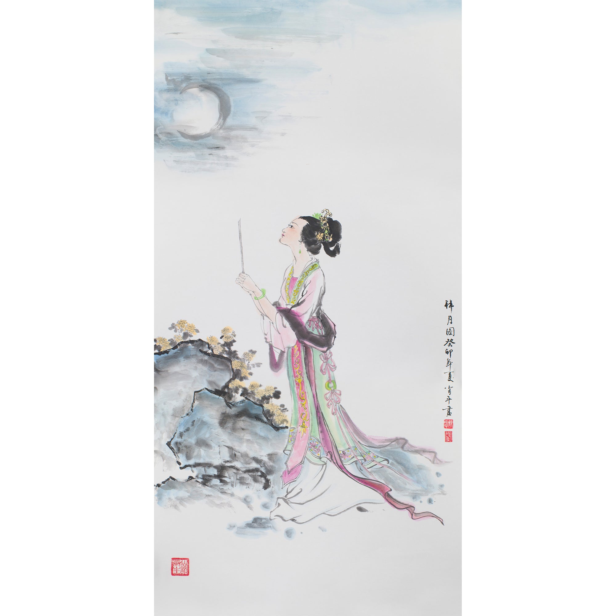 Portrait of Diao Chan Worshipping the Moon