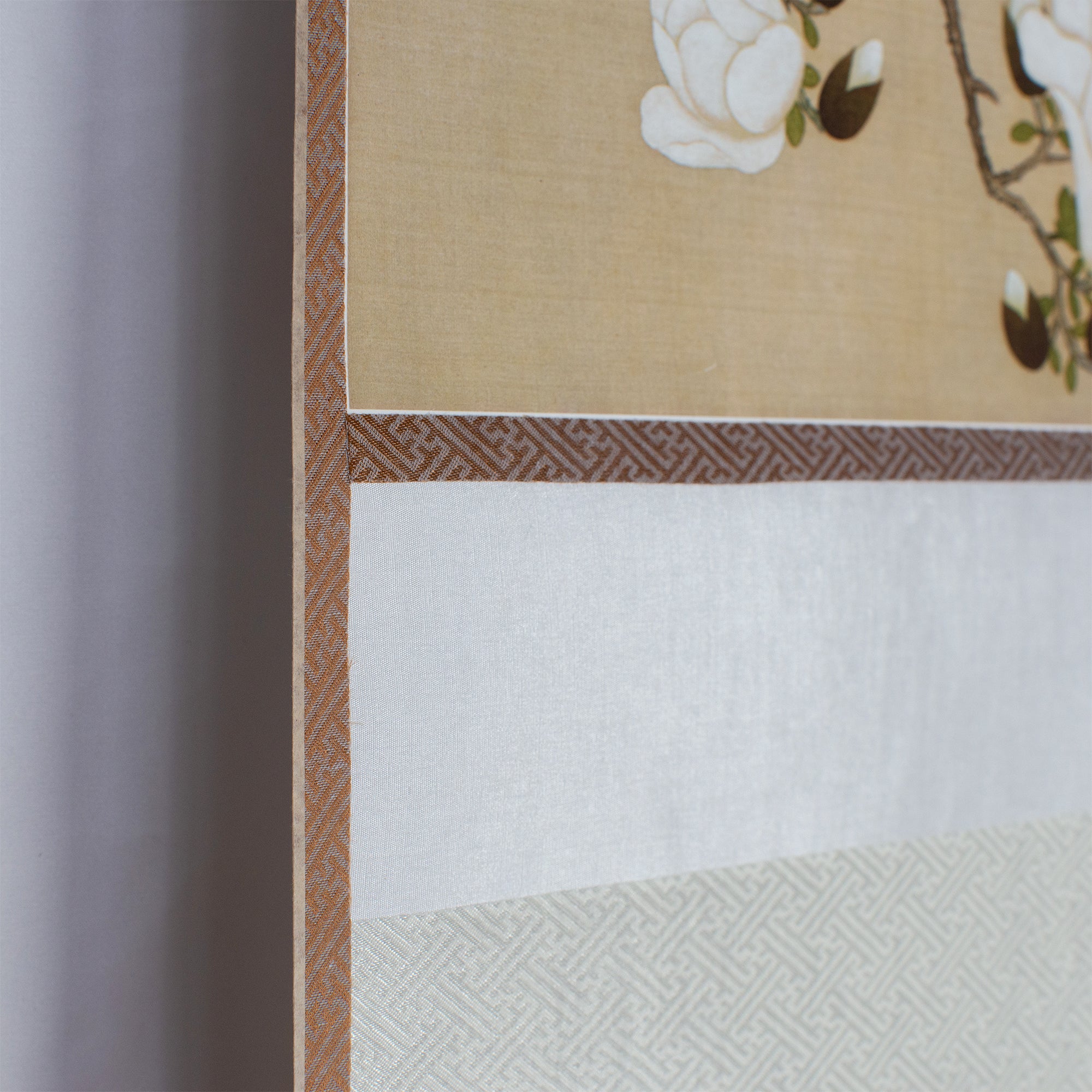 Magnolia and Rosefinches - Hanging Scroll