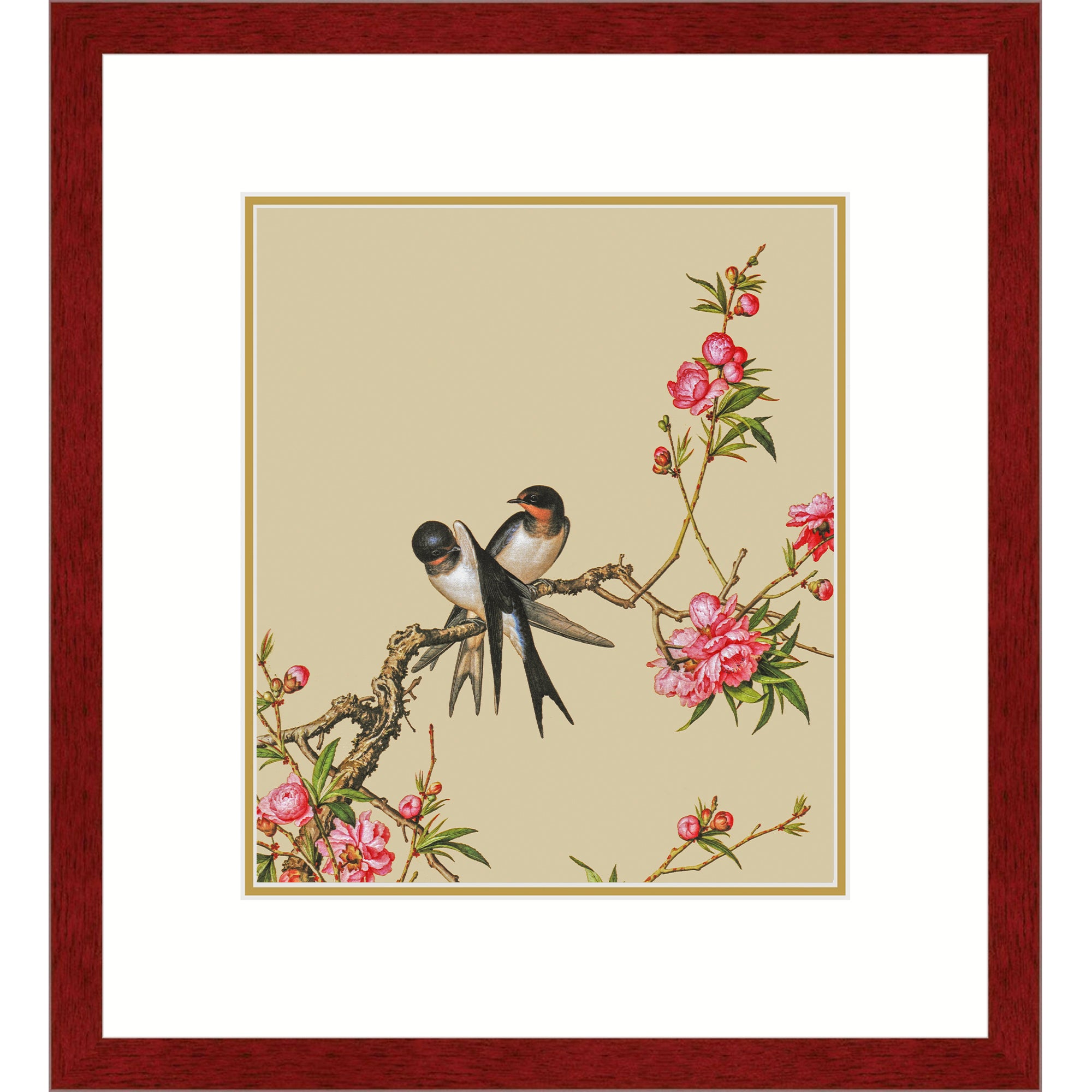 Magpies and Peach Blossoms