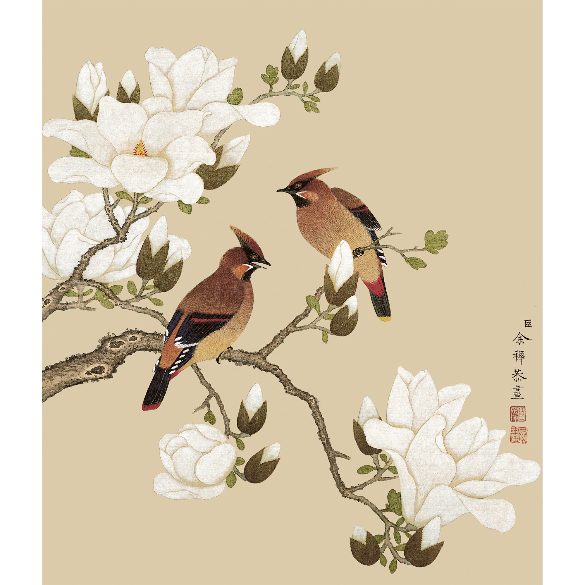 Magnolia and Rosefinches