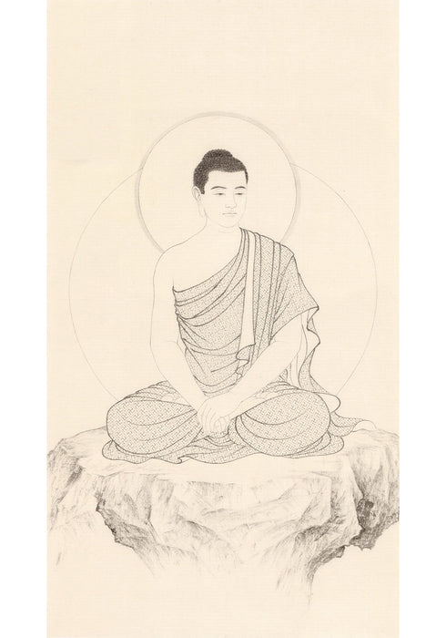 《慈悲淚》 國畫 神像