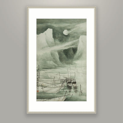 Boats and Tides in the Moonlight 2