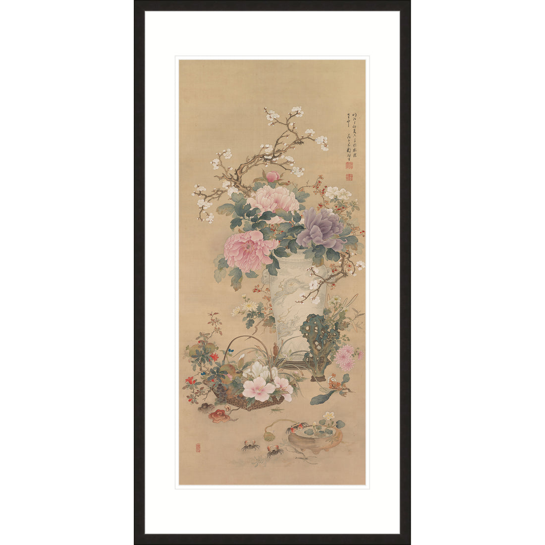 The White Plum and Peony Vase Picture