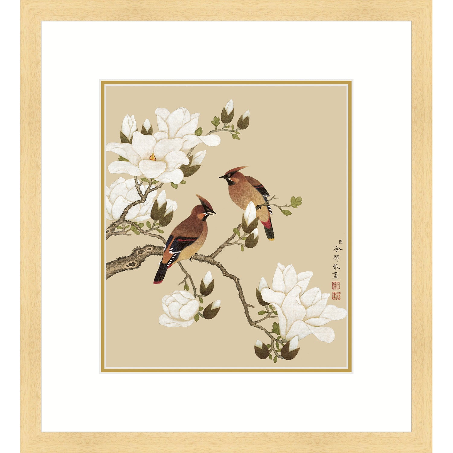 Magnolia and Rosefinches