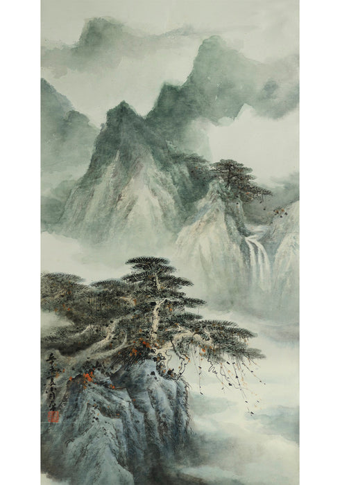 "Pine" Chinese Painting Landscape 