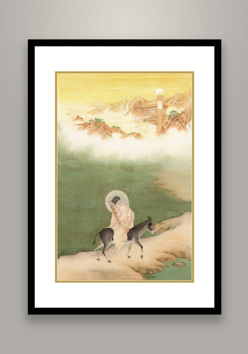 "Zhang Guolao" Chinese Painting God Statue