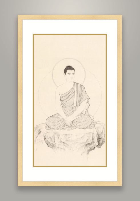 《慈悲淚》 國畫 神像