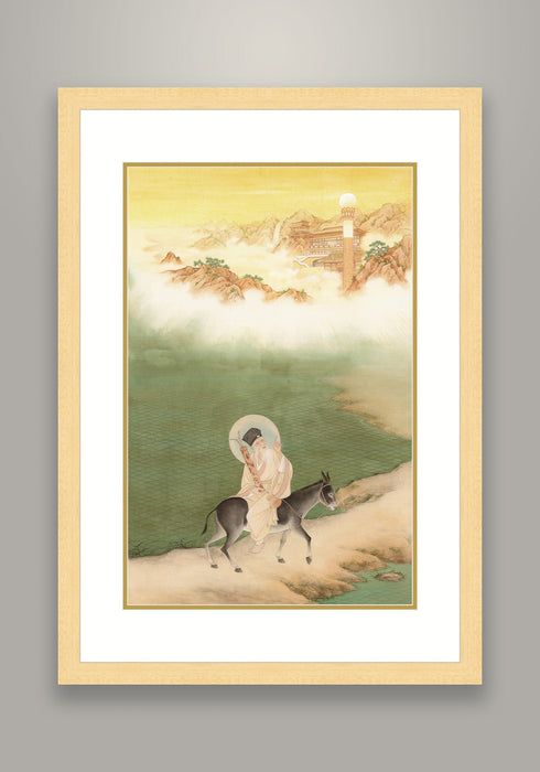 "Zhang Guolao" Chinese Painting God Statue