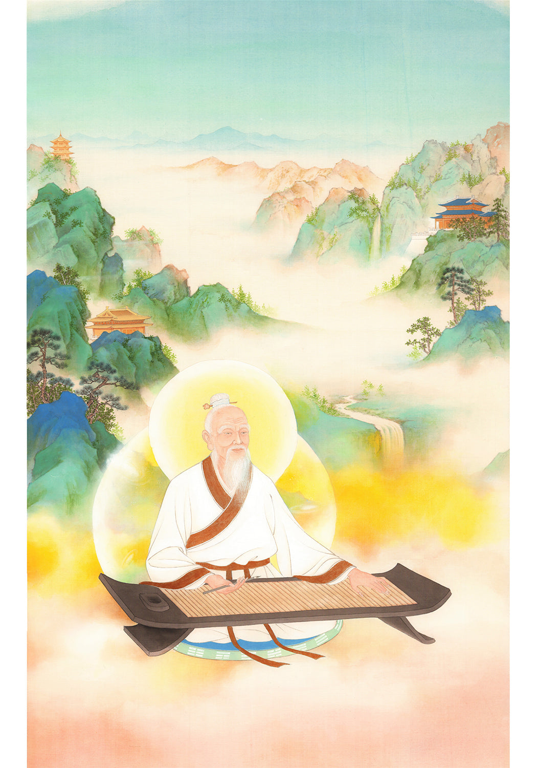 Laozi Writing Dao De Jing